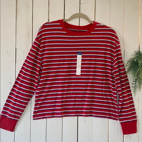 Arizona Jean Company Tops - Long Sleeve Crop Shirt